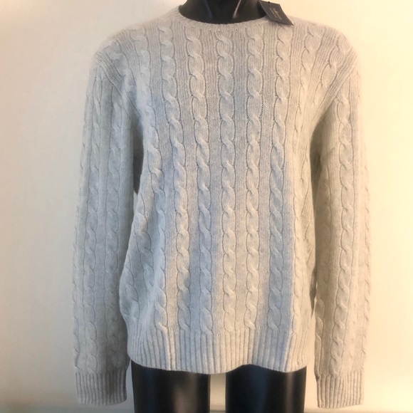 Polo Ralph Lauren Cashmere Sweater XL Gray NWT New - Picture 2 of 8